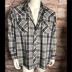 Wrangles wester snap shirt size 2XL